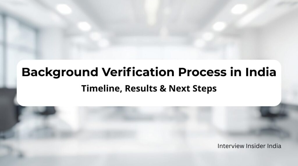background verification process in India